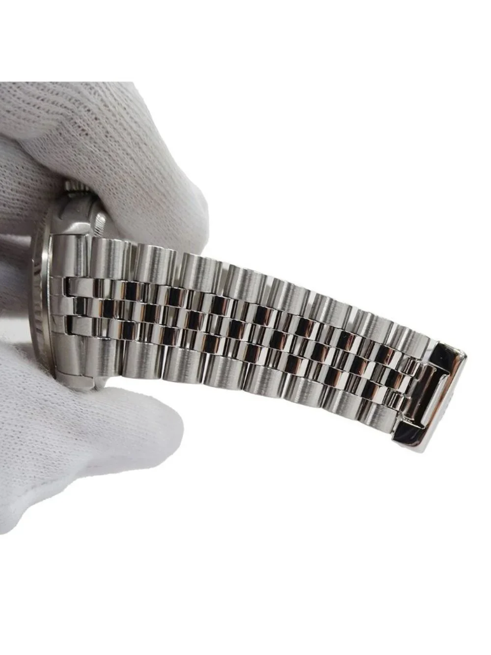 Rolex Datejust Watch Automatic at Stainless Steel White Gold WG Silver Black